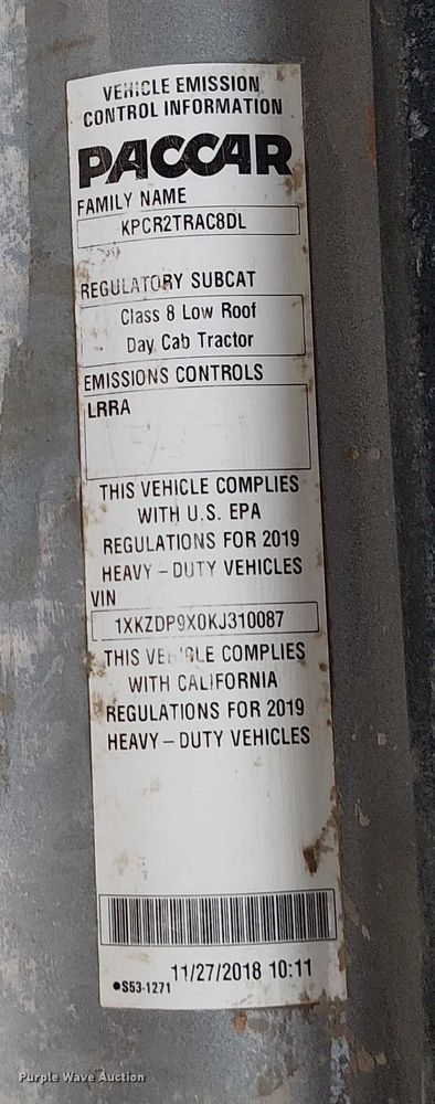 image for item FK0777 2019 Kenworth T880 semi truck