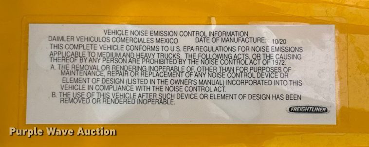 image for item HI9384 2021 Freightliner Cascadia 126 semi truck