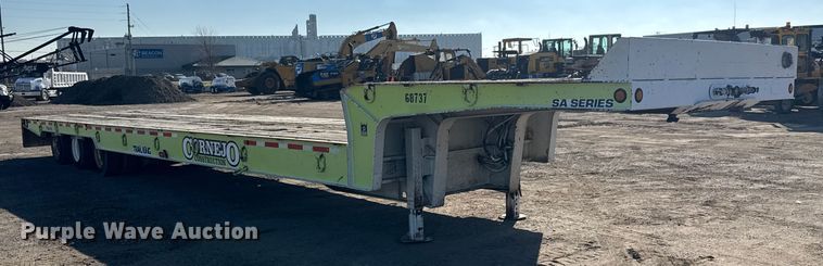 image for item NA9893 1997 Trail King SA Series drop tilt deck equipment trailer