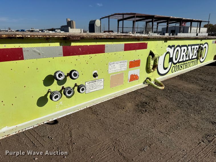 image for item NA9893 1997 Trail King SA Series drop tilt deck equipment trailer