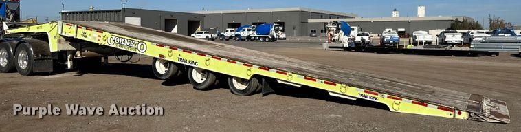 image for item NA9893 1997 Trail King SA Series drop tilt deck equipment trailer