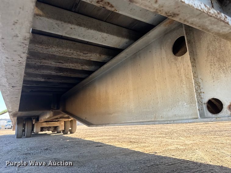 image for item NA9893 1997 Trail King SA Series drop tilt deck equipment trailer