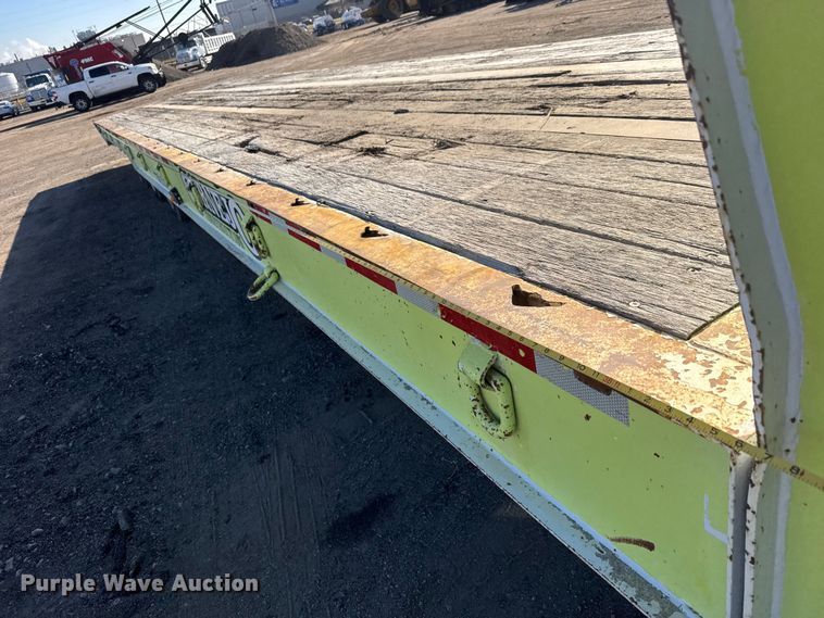 image for item NA9893 1997 Trail King SA Series drop tilt deck equipment trailer