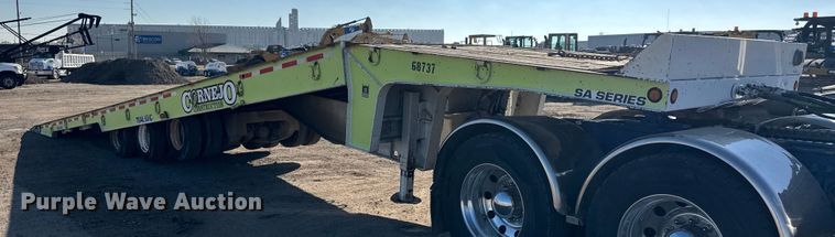 image for item NA9893 1997 Trail King SA Series drop tilt deck equipment trailer