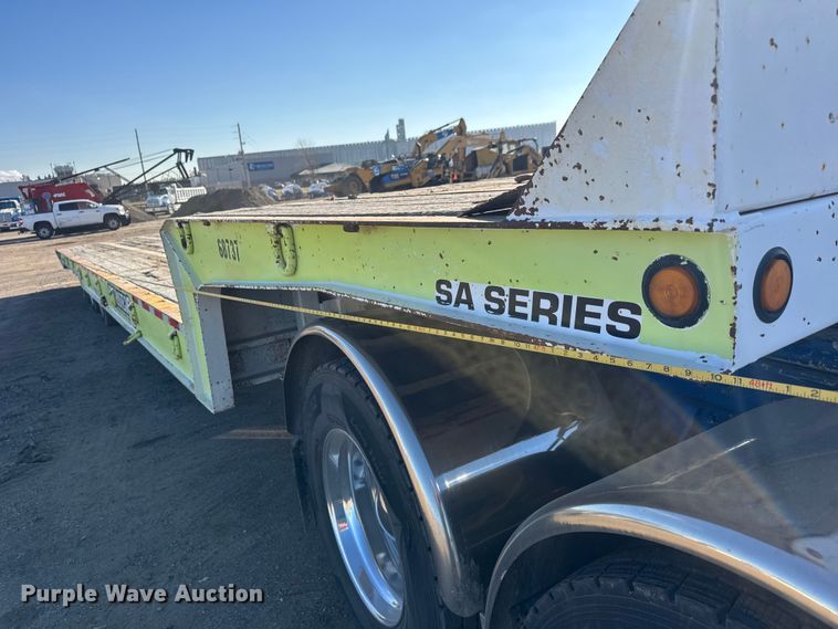 image for item NA9893 1997 Trail King SA Series drop tilt deck equipment trailer