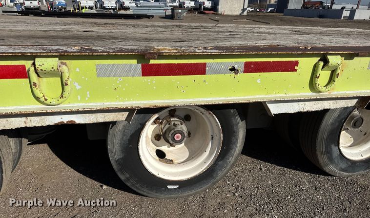 image for item NA9893 1997 Trail King SA Series drop tilt deck equipment trailer