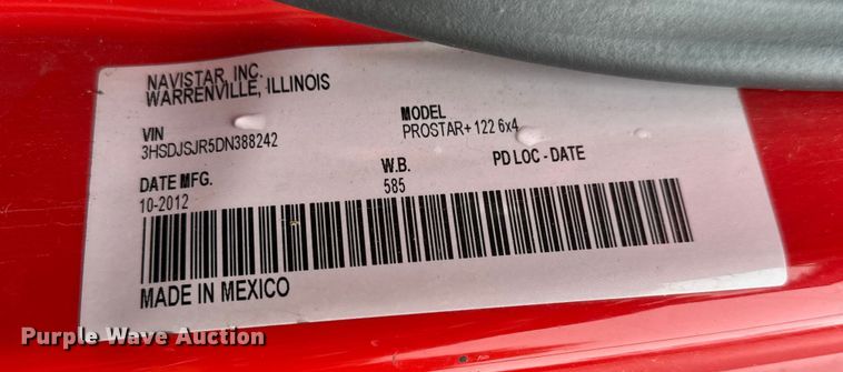 image for item NA9973 2013 International ProStar semi truck