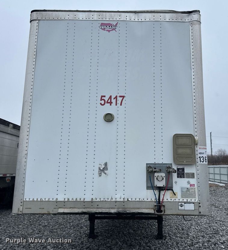 image for item YA0133 2014 Wabash dry van trailer