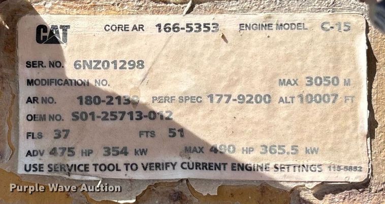 image for item YA0948 2007 Peterbilt 379 semi truck