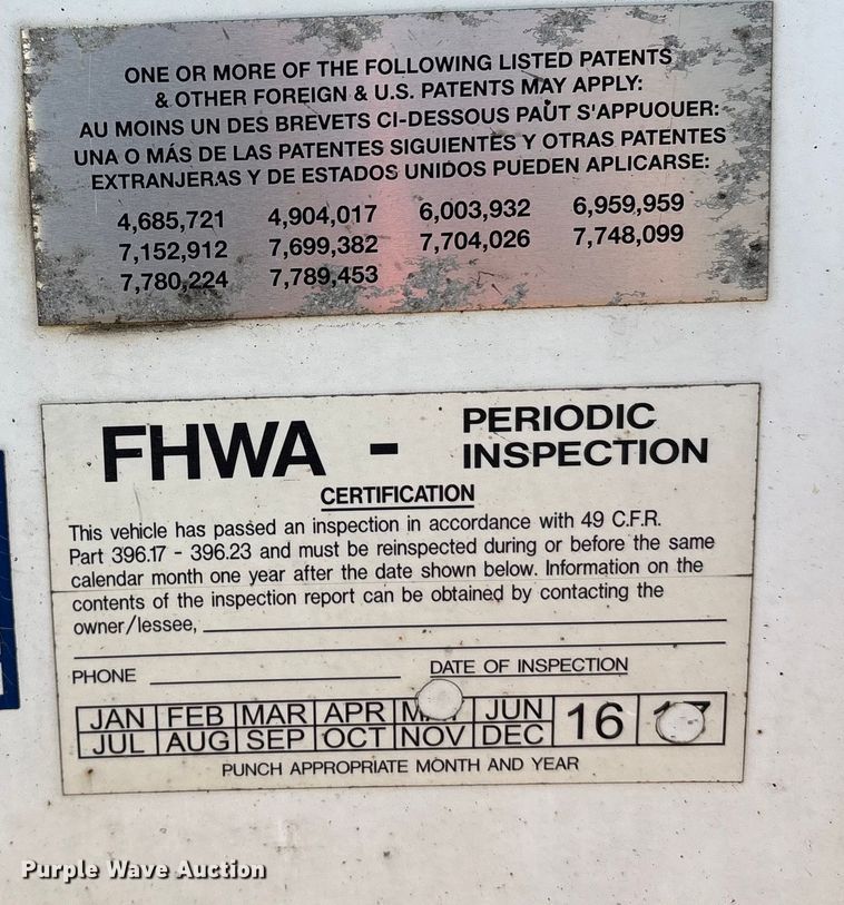 image for item YA0954 2018 Vanguard  REM VXP dry van trailer