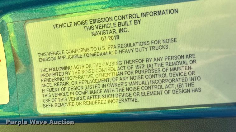 image for item YA1177 2019 International LT625 semi truck