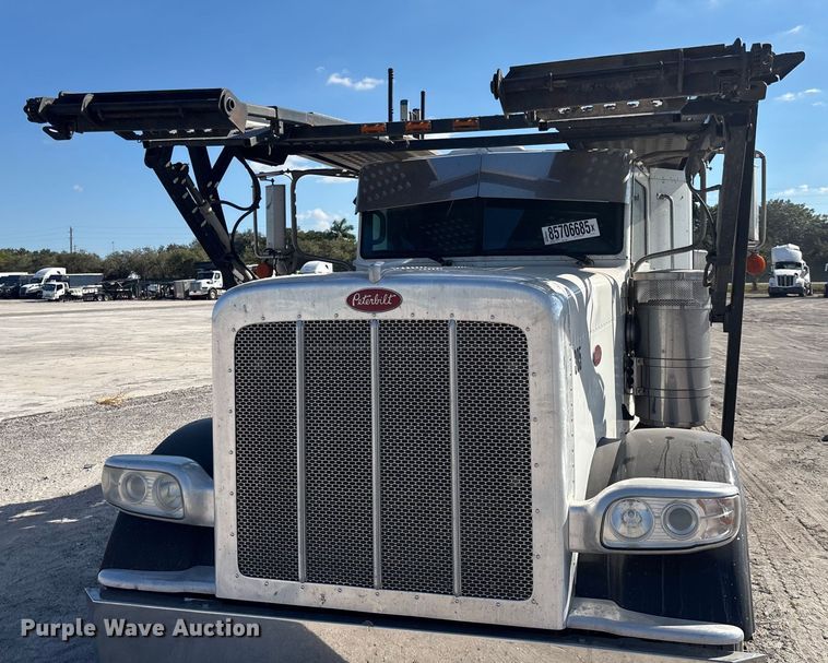 image for item YA1261 2014 Peterbilt 388 car carrier truck with car carrier trailer
