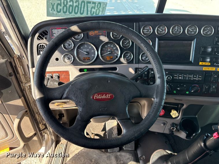 image for item YA1261 2014 Peterbilt 388 car carrier truck with car carrier trailer