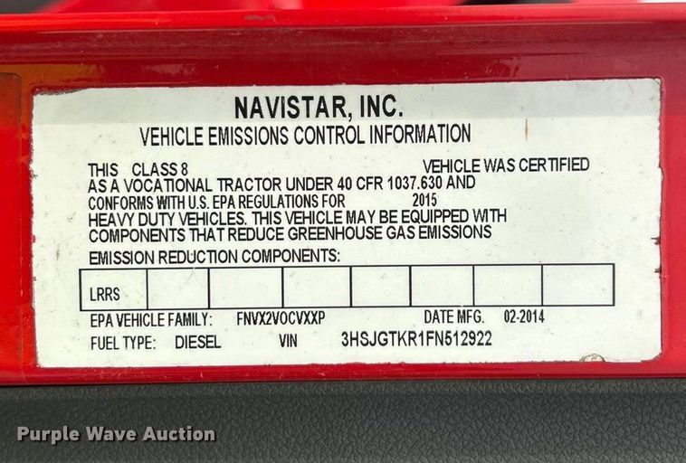 image for item YA1271 2015 Caterpillar CT660S semi truck