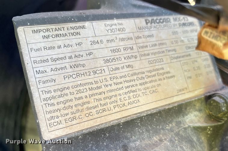 image for item YA1448 2024 Kenworth T880 dump truck