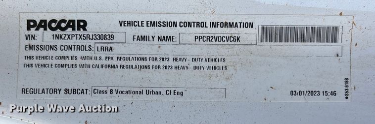 image for item YA1448 2024 Kenworth T880 dump truck