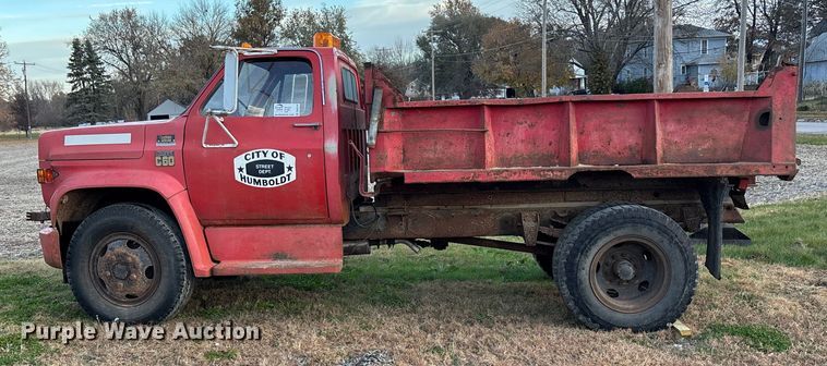 image for item DK0142 1978 Chevrolet C60 dump truck