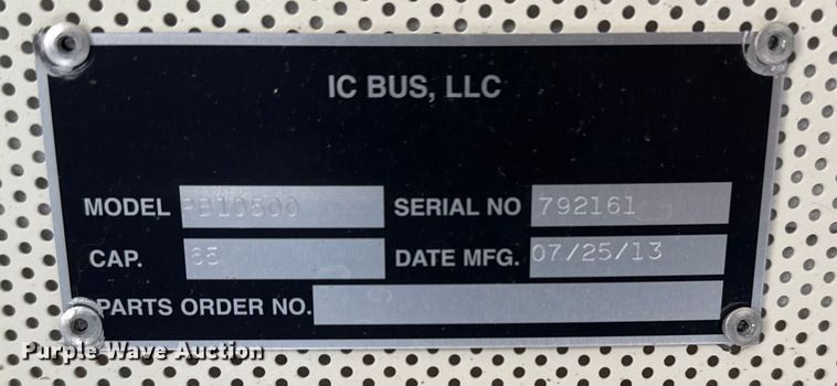 image for item DQ4167 2014 IC Corporation PB105 school bus