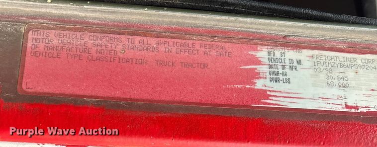 image for item DW7327 1998 Freightliner M917A1 dump truck