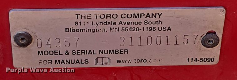 image for item DZ3668 Toro 3150 reel mower