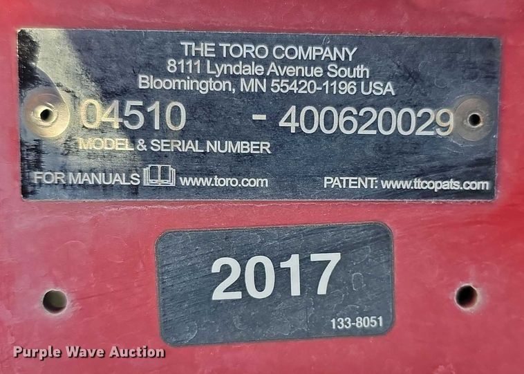 image for item DZ3669 2017 Toro GreensMaster 3300 Triflex  reel mower