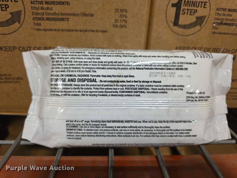 image for item DZ3675 (102) boxes of disinfecting wipes