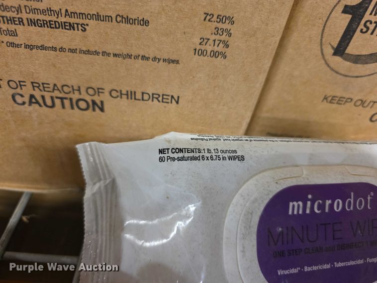 image for item DZ3675 (102) boxes of disinfecting wipes