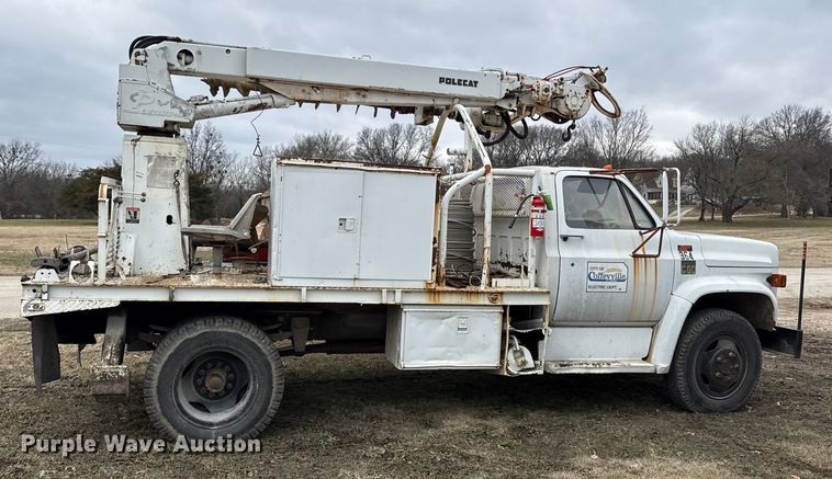 image for item EC4490 1978 Chevrolet C60 digger derrick truck