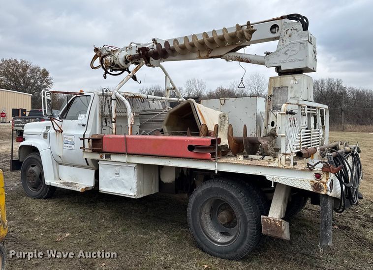 image for item EC4490 1978 Chevrolet C60 digger derrick truck