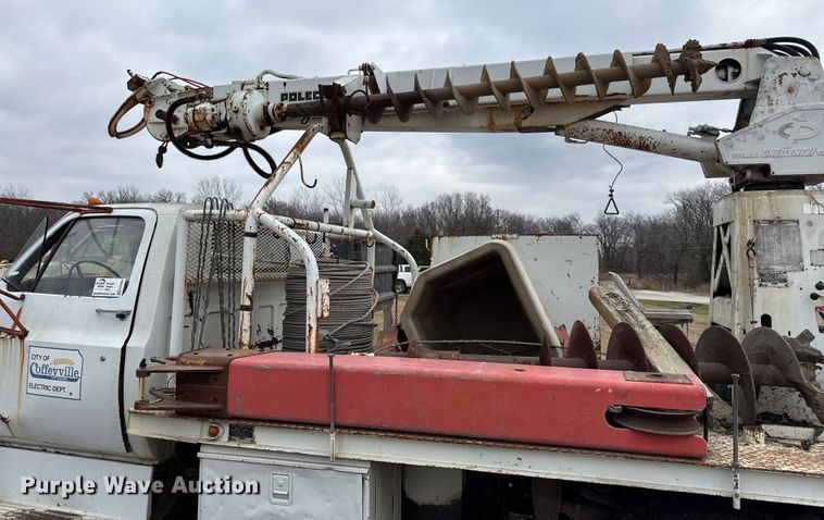 image for item EC4490 1978 Chevrolet C60 digger derrick truck