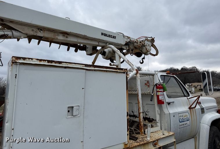 image for item EC4490 1978 Chevrolet C60 digger derrick truck