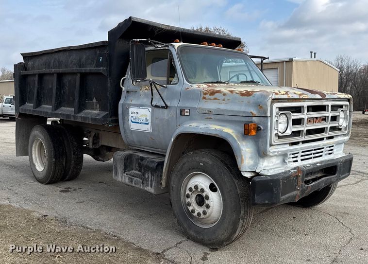 image for item EC4491 1984 GMC C7000 dump truck