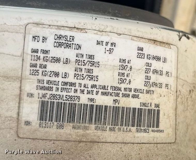 image for item EC4497 1997 Jeep Cherokee SUV