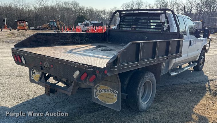 image for item EC4501 2005 Ford F350 Super Duty XL dump flatbed pickup truck