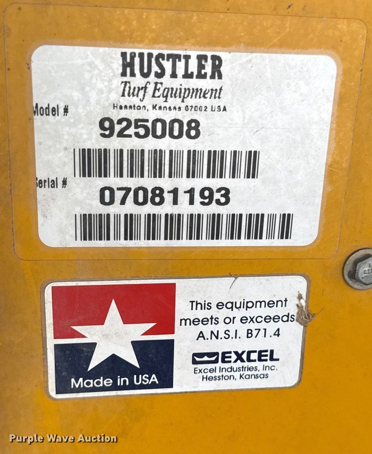 image for item EC4514 (2) Hustler 4600 ZTR lawn mowers