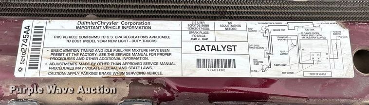 image for item ED2421 2001 Dodge Ram 1500 Ext. Cab pickup truck