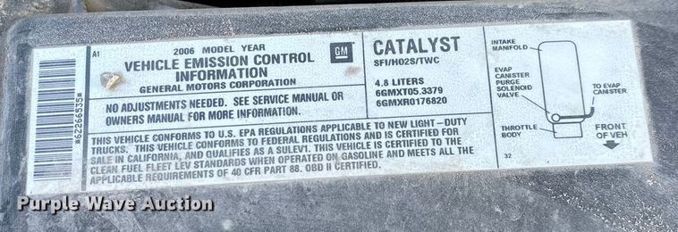 image for item ED2436 2006 Chevrolet Silverado 15000 Ext. Cab pickup truck