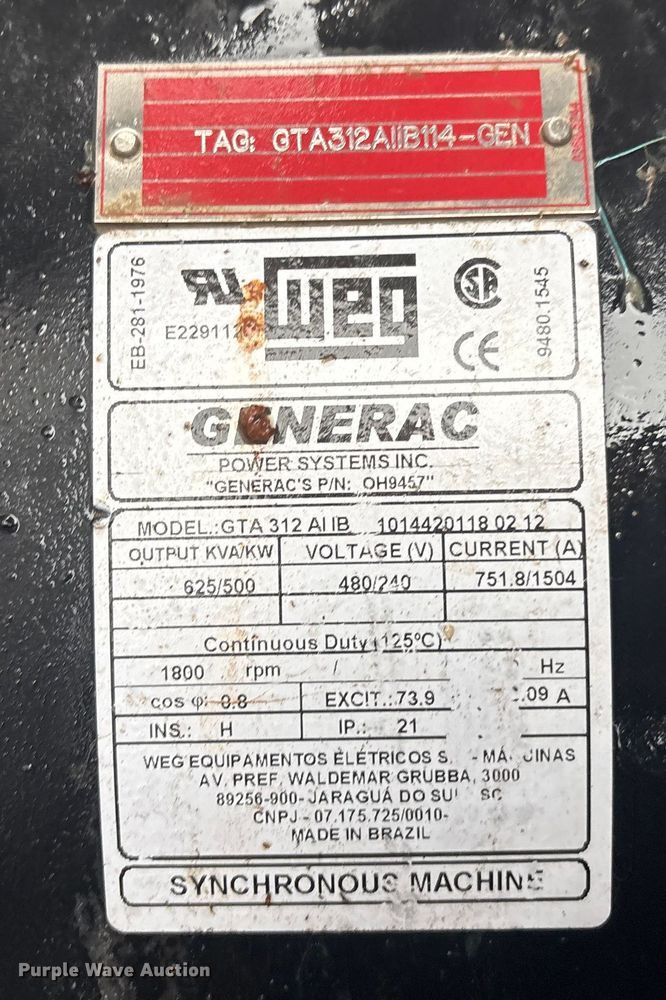 image for item EG8299 Generac 14575270200 generator