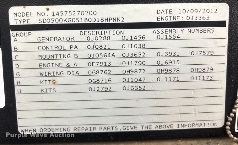 image for item EG8299 Generac 14575270200 generator