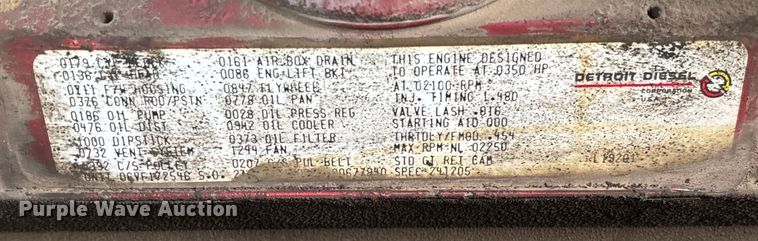 image for item EM8247 1989 Federal Motors E-One pumper fire truck