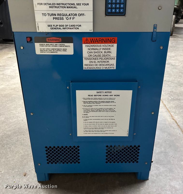 image for item EN5877 (4) airport runway lighting constant current regulators