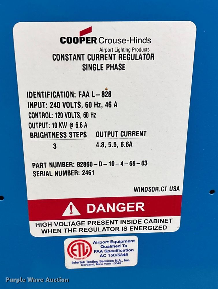 image for item EN5877 (4) airport runway lighting constant current regulators