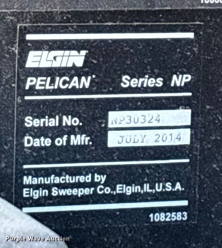 image for item EN5886 2014 Elgin Pelican Series NP street sweeper