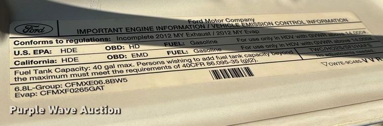 image for item EN5896 2012 Ford F450 utility / service truck