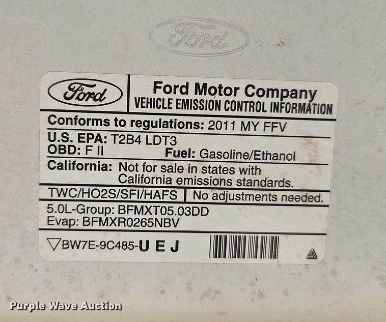 image for item EO4872 2011 Ford F150 pickup truck