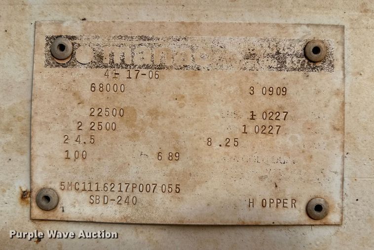 image for item EP2671 2007 CPS bottom dump trailer