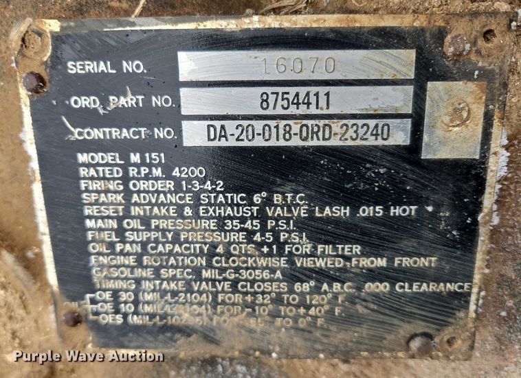 image for item ES2596 M151 engine