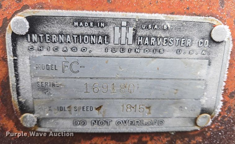 image for item ES2599 Farmall Super C tractor