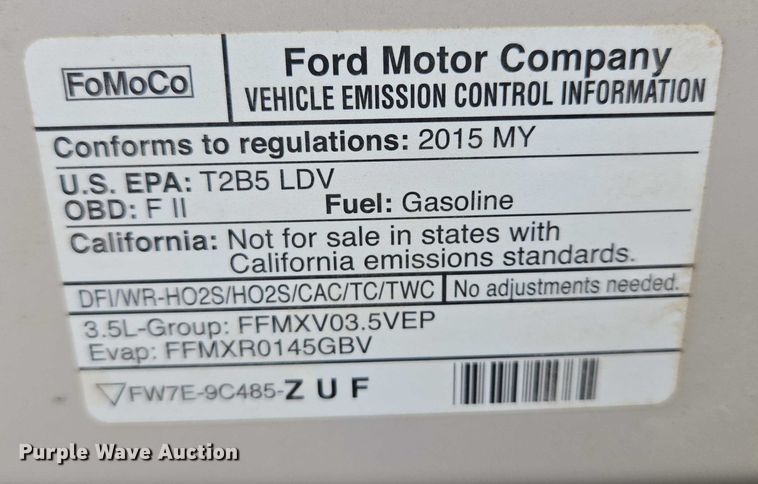 image for item ES2619 2015 Ford Explorer Police Interceptor SUV