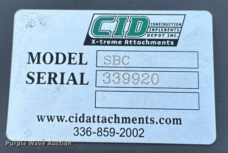 image for item ET4016 CID SBC skid steer articulating brush mower